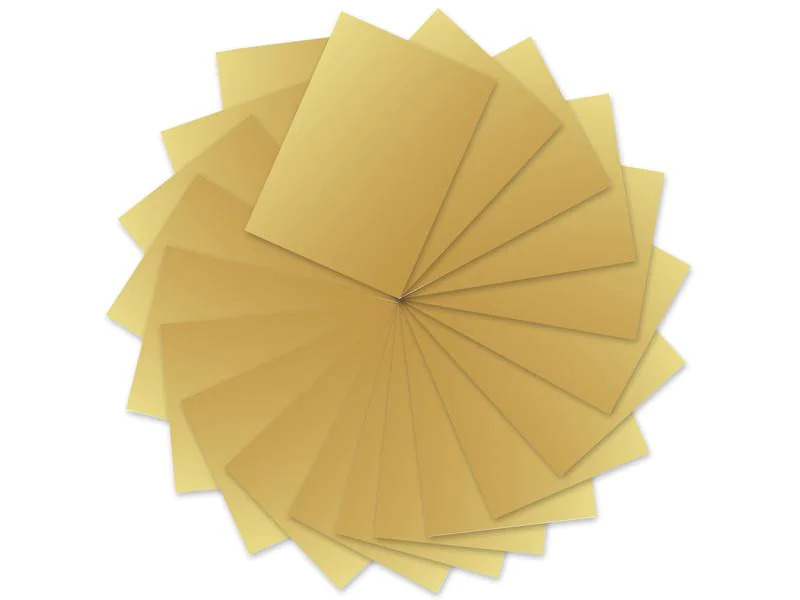 URSUS Tonzeichenpapier 50 x 70 cm, 130 g/m², 10 Blatt, Gold