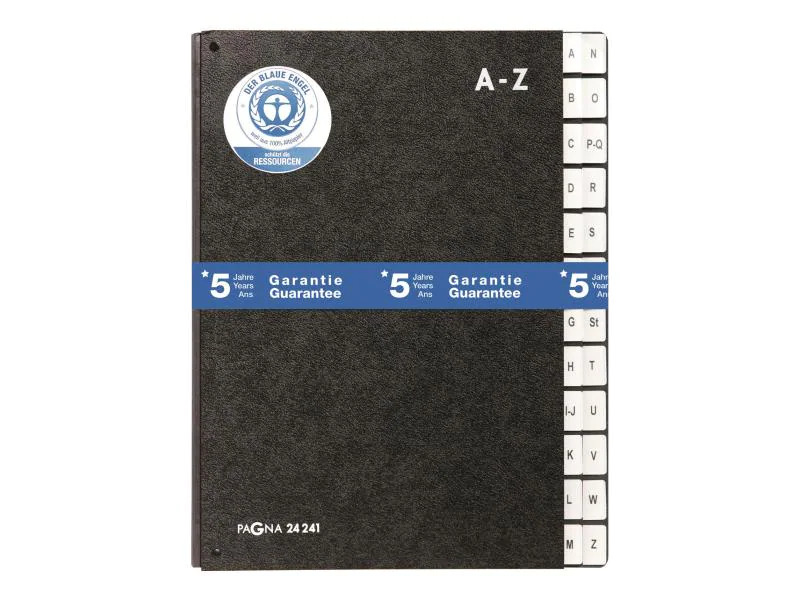 Pagna Pultmappe A4 A-Z Schwarz