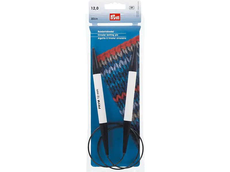 Prym Rundstricknadel Ø 12 mm x 80 cm, Kunststoff