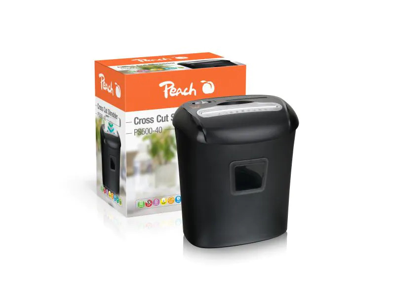Peach Bürogeräte Aktenvernichter PS500-40 P-4, 10 Seiten