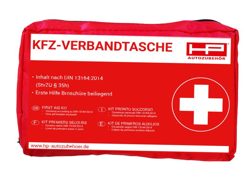 HP Autozubehör Verbandtasche KFZ Rot