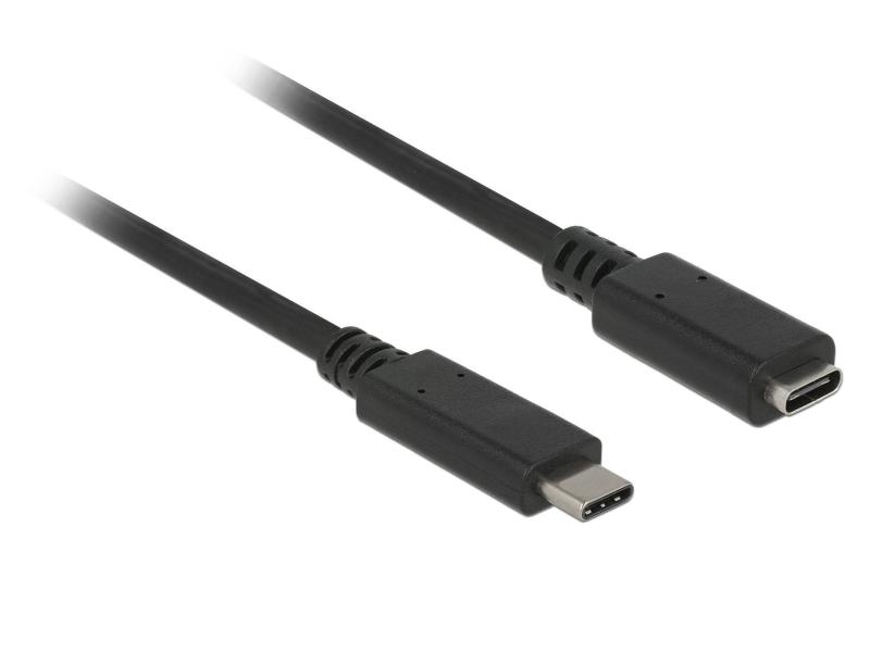 Delock USB 3.1-Verlängerungskabel 10Gbps PD 60W USB C - USB C 1 m