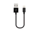 deleyCON USB 2.0-Kabel  USB A - Lightning 0.15 m