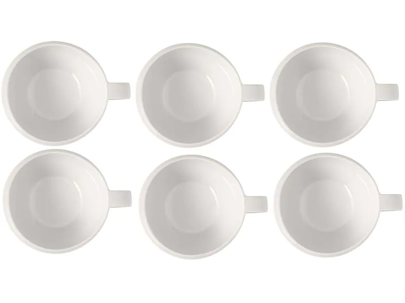 Villeroy &amp; Boch Kaffeetasse New Moon 290 ml, 6 Stück, Weiss