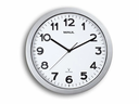 Maul Wanduhr MAULstep Ø 35 cm Silber/Weiss