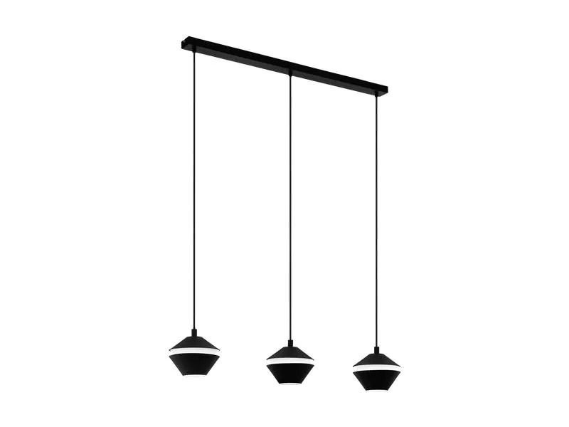 EGLO Leuchten Pendelleuchte PERPIGO 3x GU10, Schwarz/Weiss