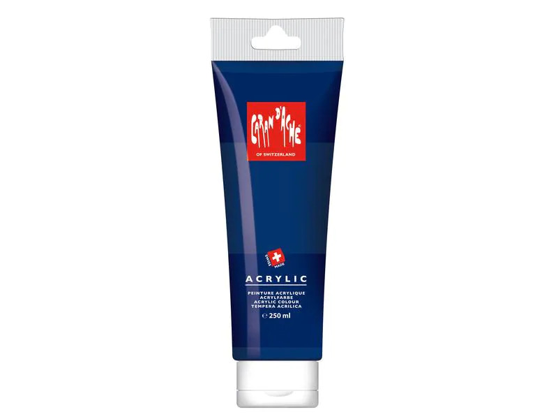 Caran d'Ache Acrylfarbe 250 ml, Nachtblau