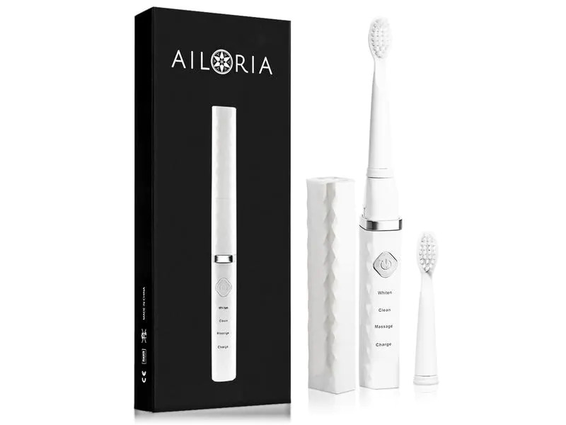 Ailoria Schallzahnbürste Flash Travel Weiss