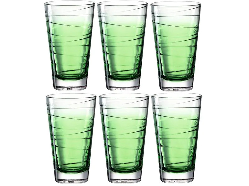 Leonardo Trinkglas Vario Struttura 280 ml, 6 Stück, Grün