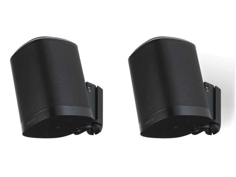 Flexson Wandhalterung Paar Sonos One Schwarz