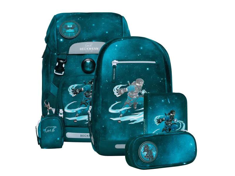Beckmann Schulthek-Set Classic Set Ninja Master 6-teilig