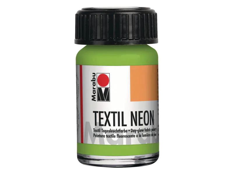 Marabu Textilfarbe Neon UV 15 ml Neongrün