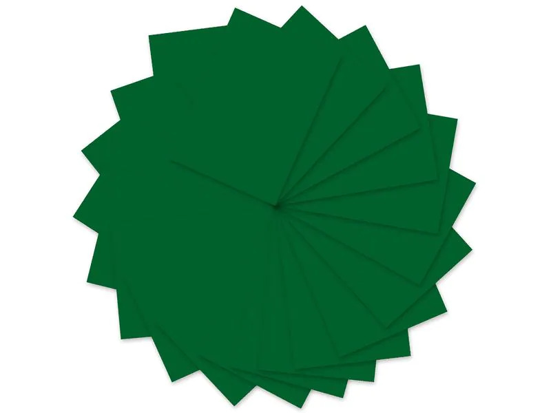 URSUS Tonzeichenpapier A4, 130 g/m², 100 Blatt, Dunkelgrün