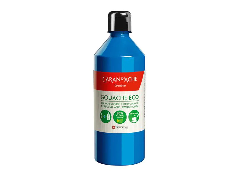 Caran d'Ache Wasserfarbe Gouache ECO 500 ml, Cyan