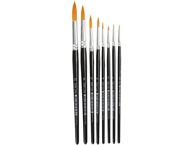 Creativ Company Nylonhaarpinsel 0-22 8 Stück