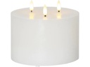 Star Trading LED-Kerze Pillar Flamme Ø 15 x 13 cm, Weiss