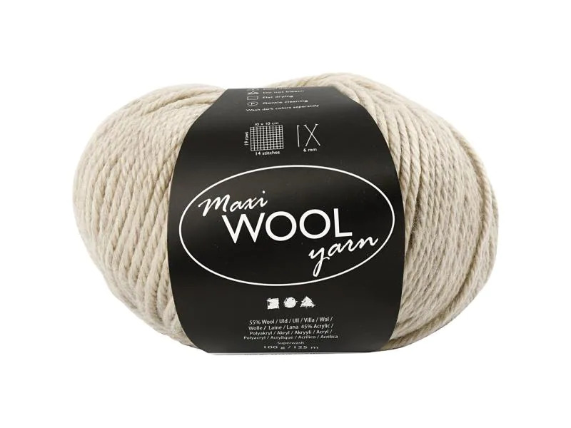 Creativ Company Wolle 100 g Sand