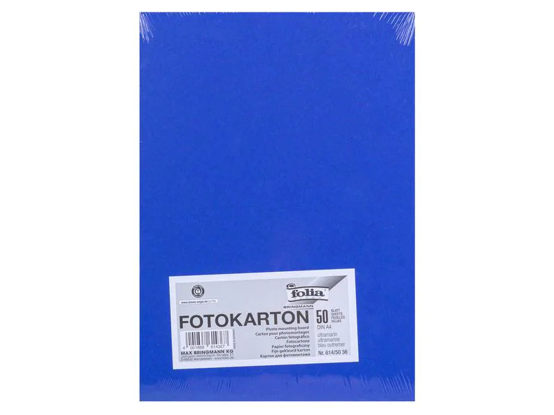 Folia Fotokarton A4, 300 g/m², 50 Blatt, Ultramarin