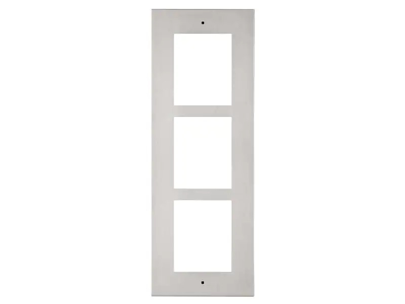2N Rahmen für den Wandeinbau - 3 Module, silber