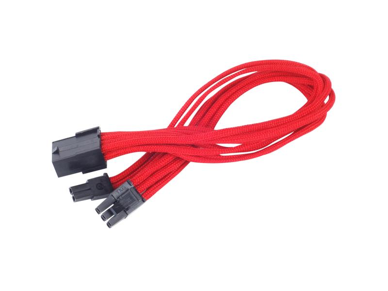 SilverStone Stromverlängerungskabel 8Pin - 6+2Pin PCIe Rot