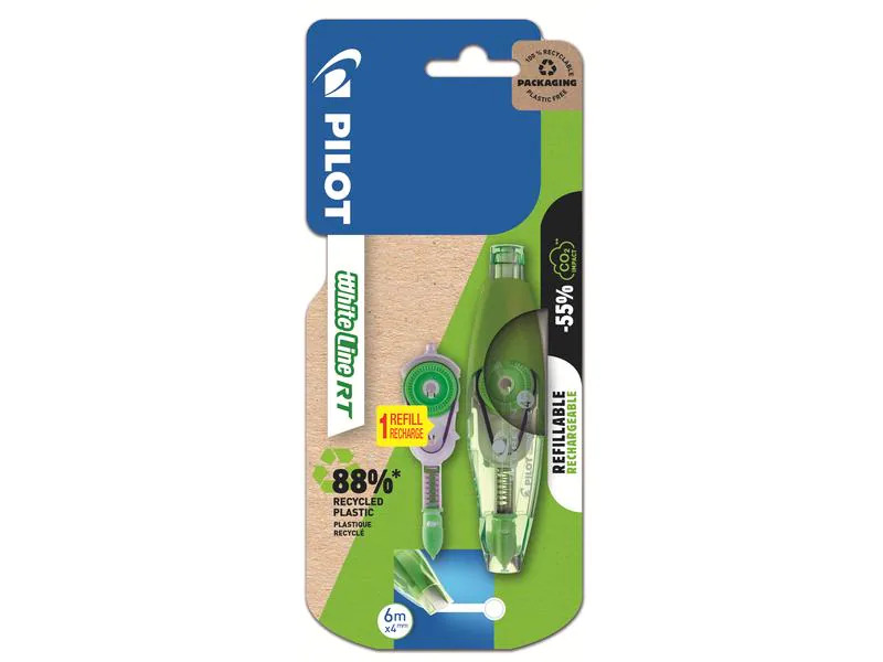 Pilot Korrekturroller BG White Line RT + Refill Gratis 4 mm