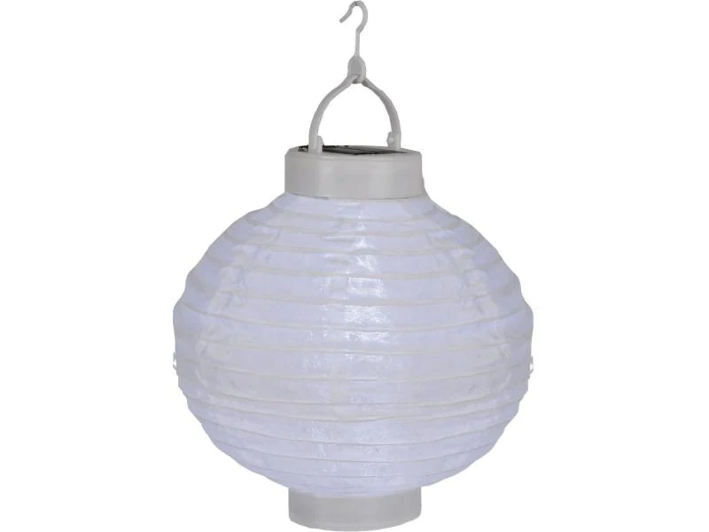 Star Trading Lampion Solar Festival 22 cm, Weiss