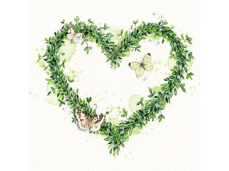 Braun + Company Papierservietten Green Dream 33 cm x 33 cm, 20 Stück