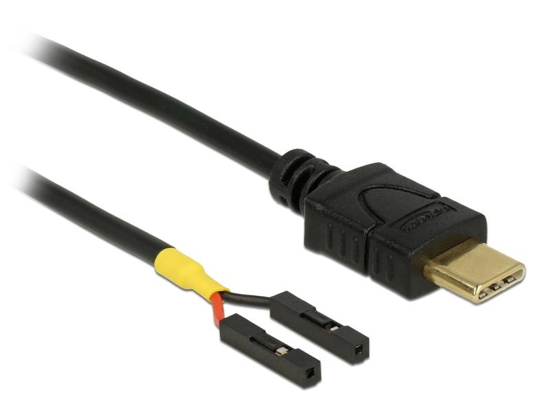 Delock USB-Stromkabel 2x Pfostenbuchse USB C - Pinheader 0.1 m