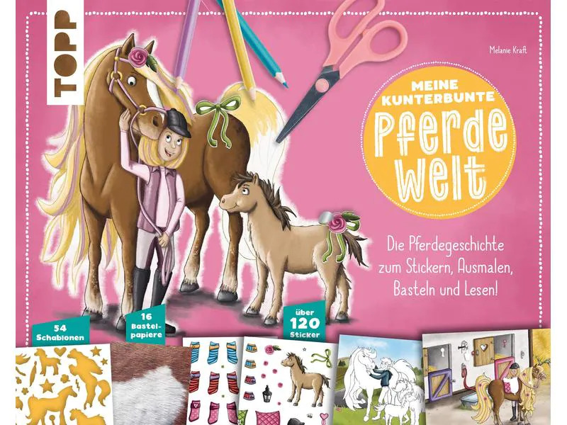 Frechverlag Bastelbuch Meine kunterbunte Pferde-Welt 80 Seiten