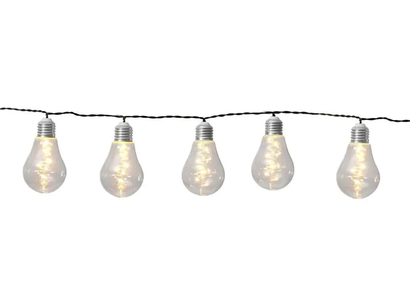Star Trading Lichterkette Solar Glow 180 cm, Silber/Transparent