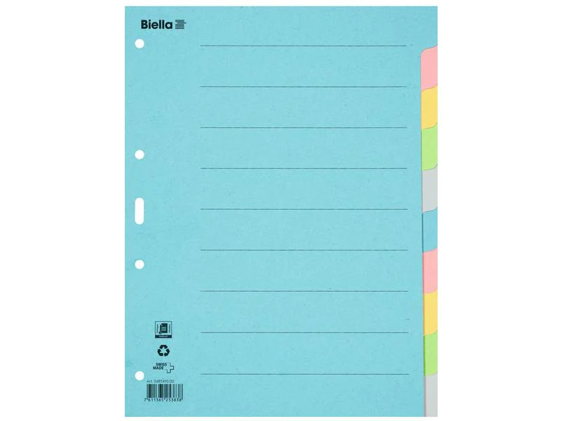 Biella Register A4 Karton 10-teilig