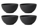Villeroy &amp; Boch Snackschale Manufacture Rock 14 cm, 4 Stück, Schwarz