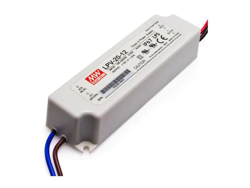 MeanWell LED-Treibernetzgerät  20 W, 12 V