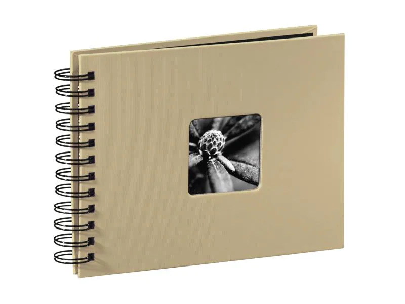 Hama Fotoalbum Fine Art 24 x 17 cm Taupe, 50 schwarze Seiten