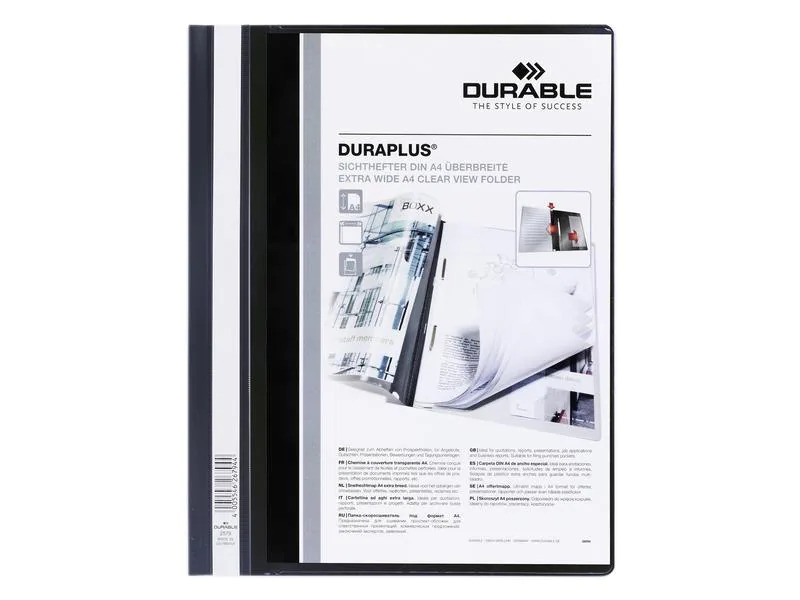 DURABLE Schnellhefter Duraplus A4+, Schwarz