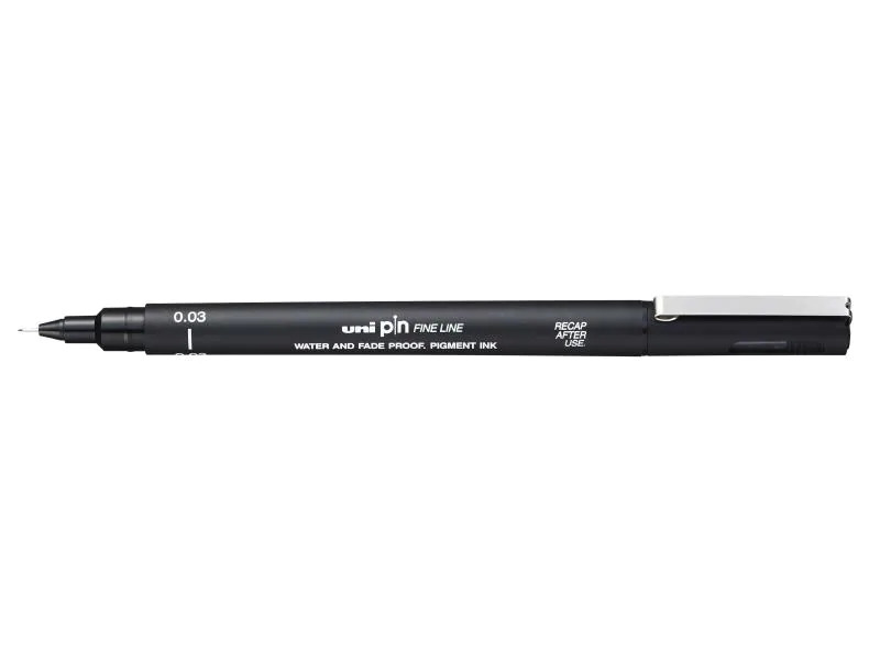 Uni Fineliner PIN 0.03 mm, Schwarz