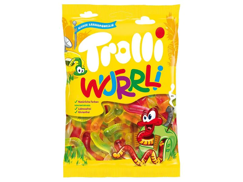 Trolli Gummibonbons Wurrli Würmer 200 g