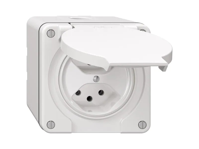 Feller NAP-Steckdosen NEVO 2x T13, weiss