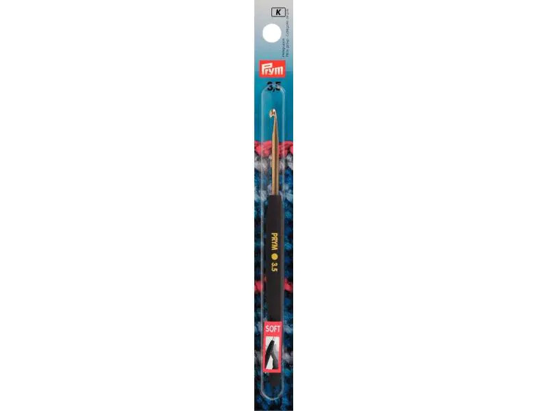 Prym Häkelnadel Ø 3.5 mm, Wolle, Soft-Griff