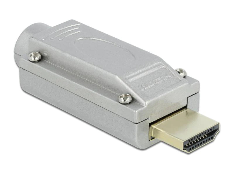 Delock Adapter HDMI-A Stecker zu Terminalblock mit Metall Gehäuse