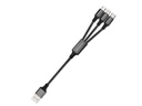 4smarts USB-Ladekabel 2.4A USB A - Lightning/Micro-USB B/USB C 0.2 m