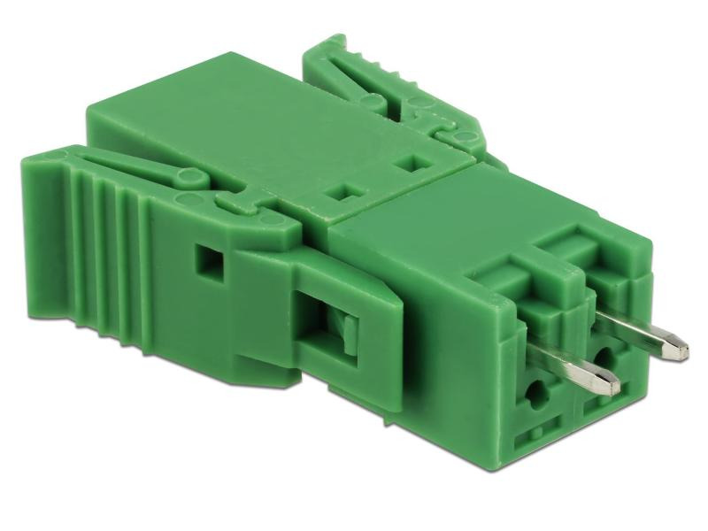 Delock Terminalblock 2Pin, 3,81mm Rastermass vertikal