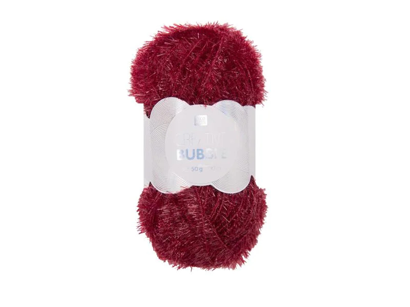 Rico Design Wolle Creative Bubble 50 g Dunkelrot