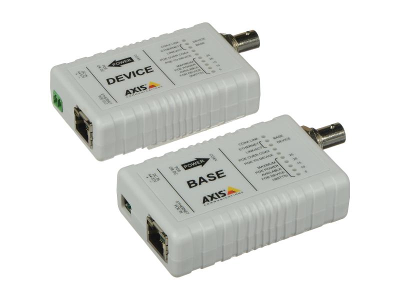 Axis PoE+ Converter T8640 PoE+ over Coax Base und Device Modul
