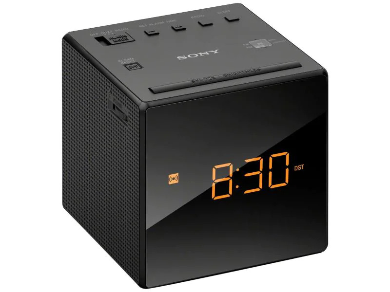 Sony Radiowecker ICF-C1 Schwarz