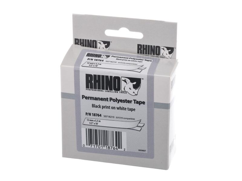 DYMO Beschriftungsband ID 2 18766 Schwarz auf Weiss