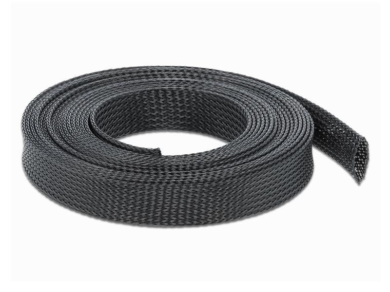Delock Kabelschlauch 10mx19mm, dehnbar Schwarz