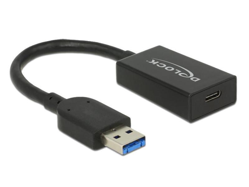 Delock USB 3.1 Adapter USB-A Stecker - USB-C Buchse