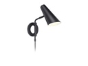 Markslöjd Wandleuchte Cal 1L 1x E14, Schwarz