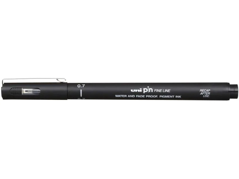 Uni Fineliner PIN 0.7 mm, Schwarz